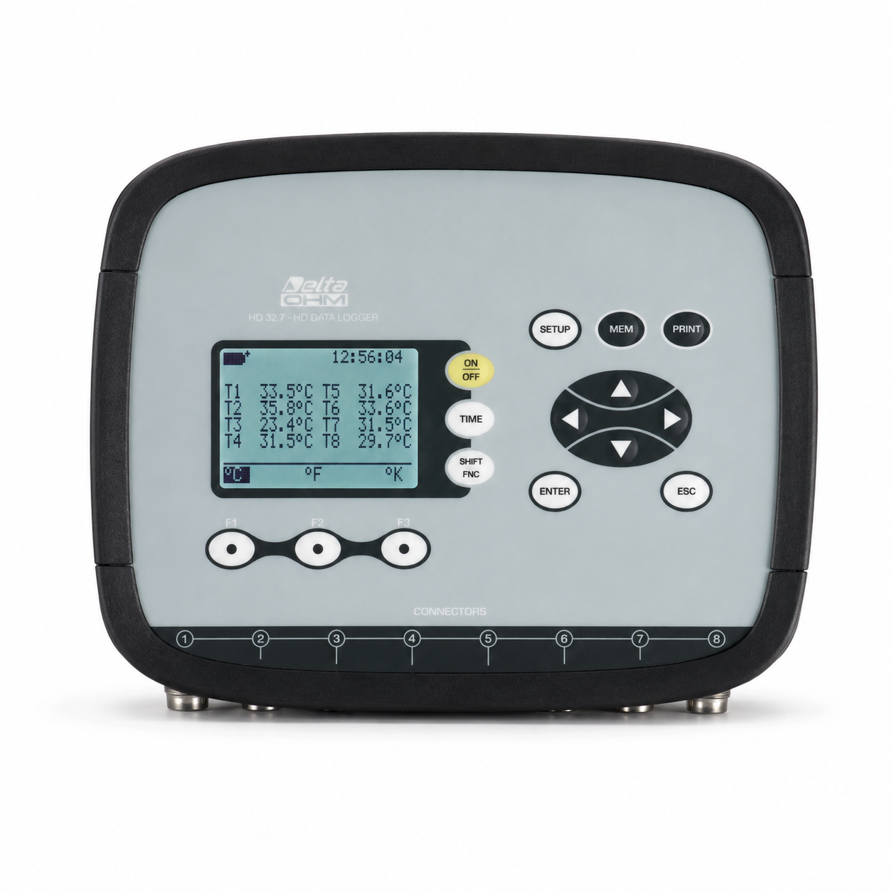 Registrador de temperatura HD32.7 con 8 sondas Pt100 para caracterización de medios isotermos